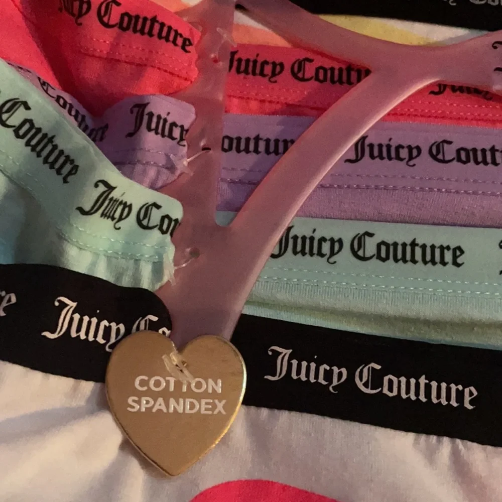 Juicy Couture 5 pair of vibrant color boy shorts - Picture 5 of 9